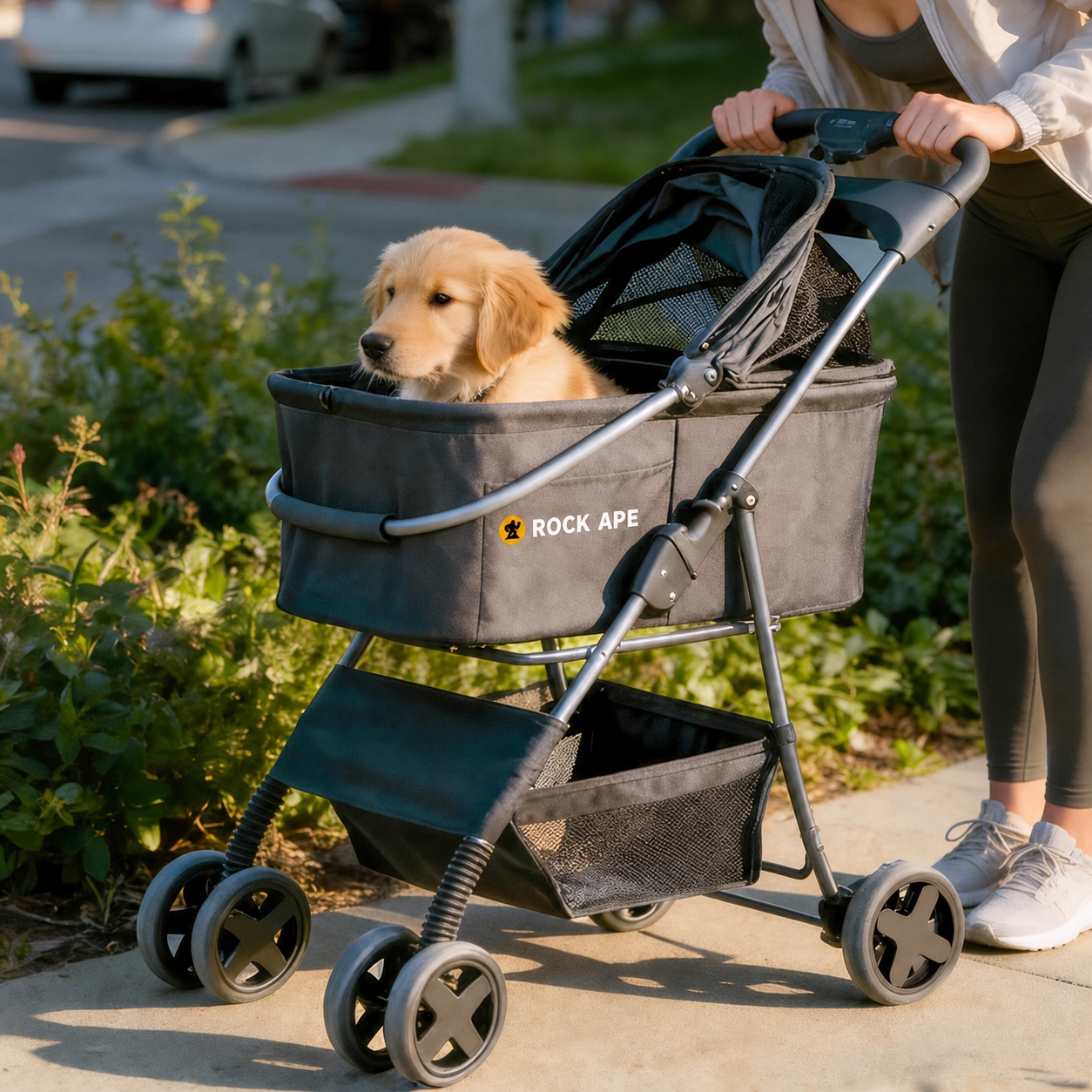 Complete Pet Stroller shown as Rock Ape travel gear